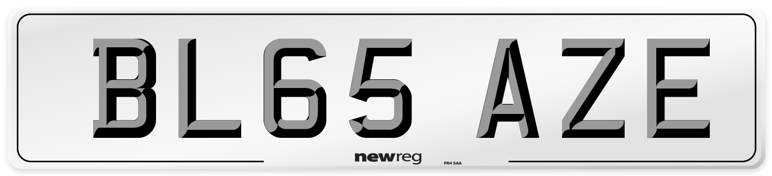 BL65 AZE Number Plate from New Reg